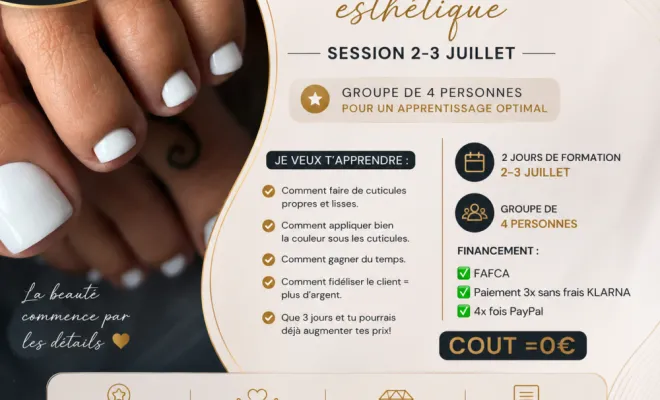Formation prothésiste ongulaire à Nice  juillet et août à , Nice, KRISTY DEIANU